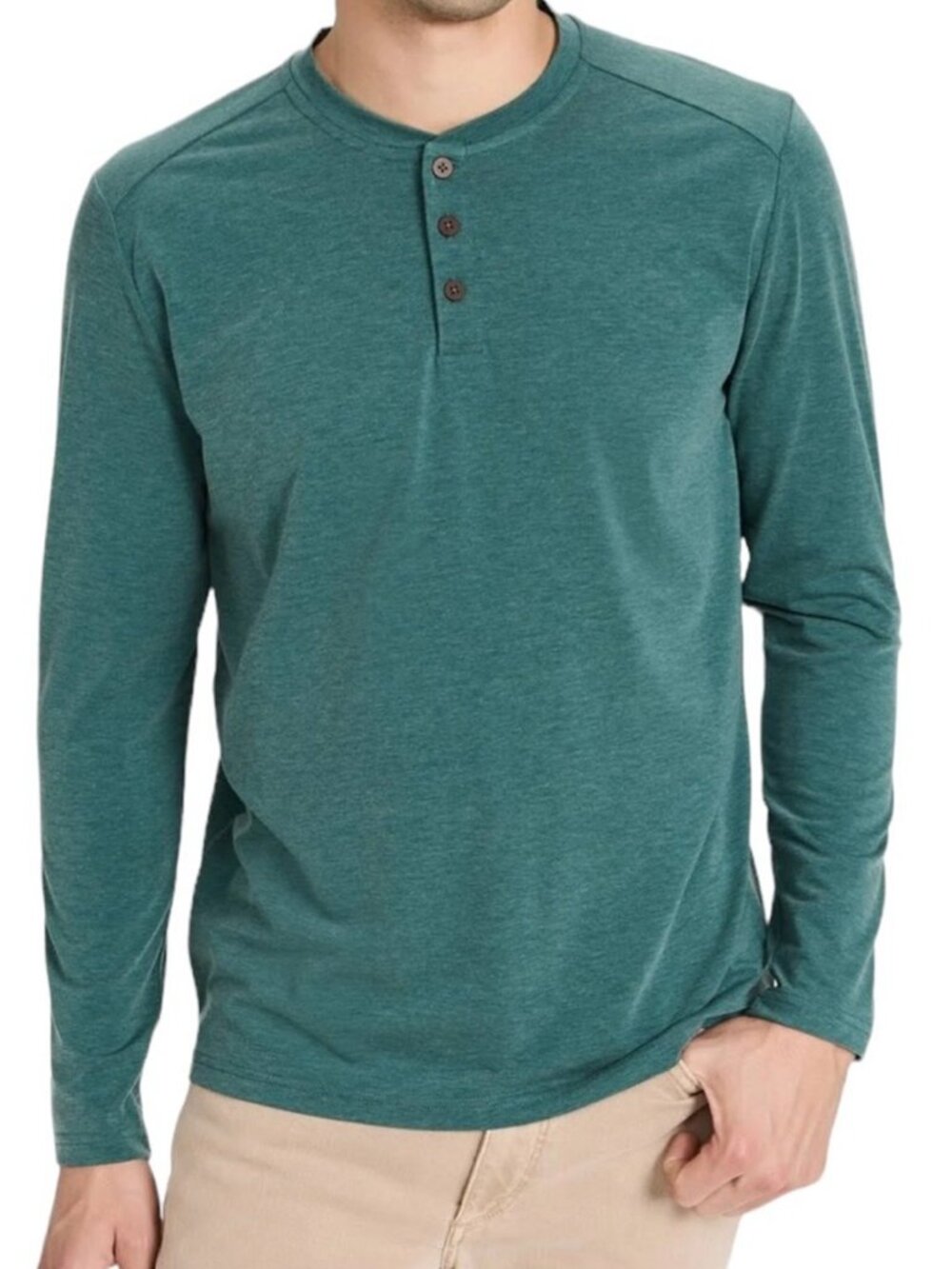 FAIR HARBOR SeaBreeze Long Sleeve Henley Shirt Mens XL